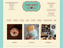 Tablet Screenshot of firecakesdonuts.com